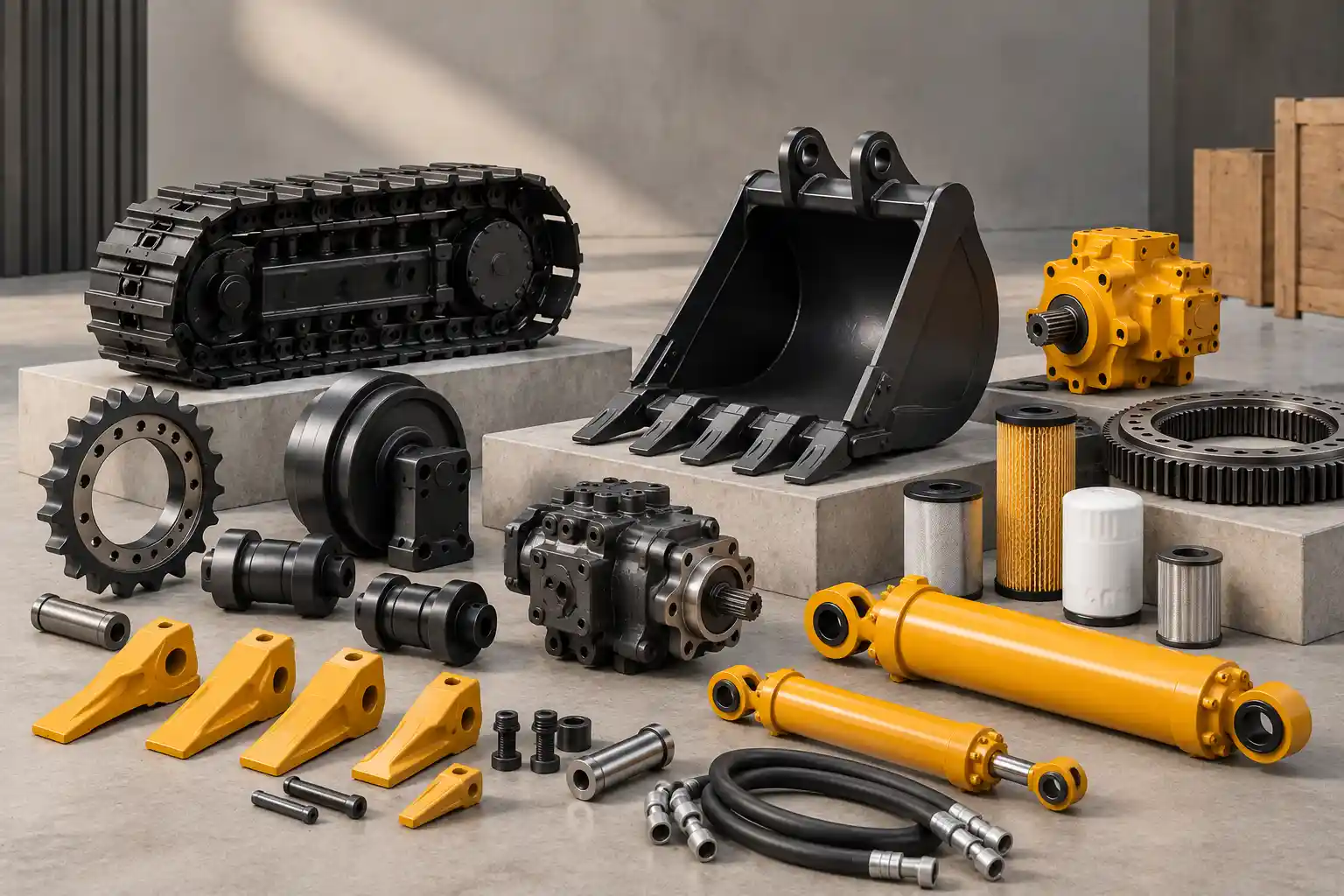 JCB & Tata Hitachi Parts Name Guide